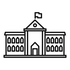 City governance icon, outline style