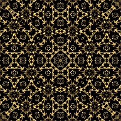 Elegant Gold And Black Pattern