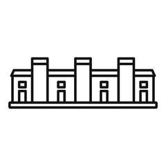 Obraz premium Chinese wall icon, outline style