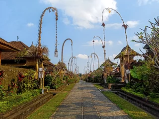 Deurstickers Villages in Bali that are still very much like the old bali called Penglipuran Village © Anton