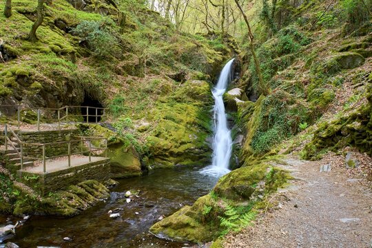 Dolgoch falls near the town of Tywyn in Gwynedd, Mid Wales