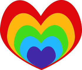 Heart vector. Heart shape vector. Colorful heart. Heart icon. Symbol of love. Flat vector.