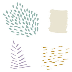 Fototapeta premium Vector abstract seamless background. Hand painted graphic elements, colorful brush strokes and shapes for decoration, invitations, posters, card, textile