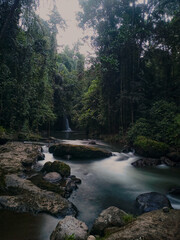Long Exposure shot of a river in Bali 