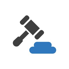 Hammer law icon