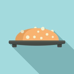 Molecular cuisine course icon, flat style