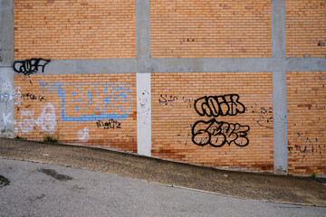 graffiti on the wall