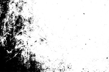 Vector black noise texture effect on white background.