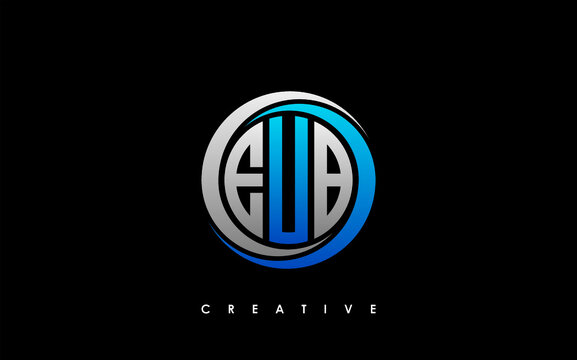 EUB Letter Initial Logo Design Template Vector Illustration