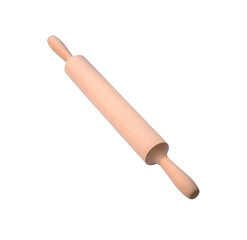 dough rolling pin diagonal arrangement isolate