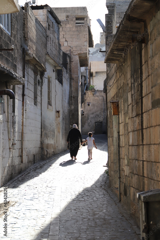 Canvas Prints person walking