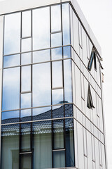Modern office building with windows