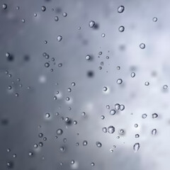 Pure clear water drops realistic set isolated vector illustration.