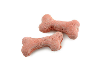 Dry pet feed isolated on white background