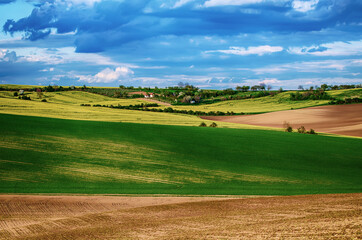 Fototapeta premium Rural spring landscape