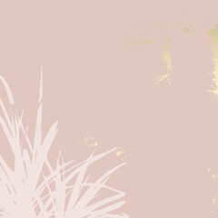 Nude beige blush background with touch of gold foil