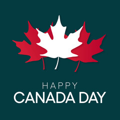 Vector illustration on the theme of Canada day observed every year on July 1st. 