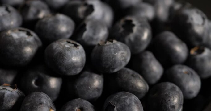 Fresh Blueberry Background. Texture Healthy Food Berries Close-up. Blueberry Antioxidant Organic Food, Healthy Eating and Nutrition. Vegan Vegetarian Healthy Eating. Macro Texture Blueberry Berries.