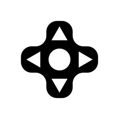 videogame controller arrows icon illustration © meredesign