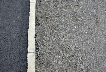 recycled asphalt crumb is used on the edge of the new cycle path and in the subsoil of the asphalt...