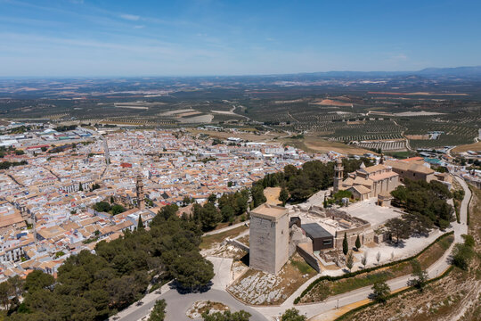 vista del centro monumental del municipio de Estepa, Andaluc&iacute;a