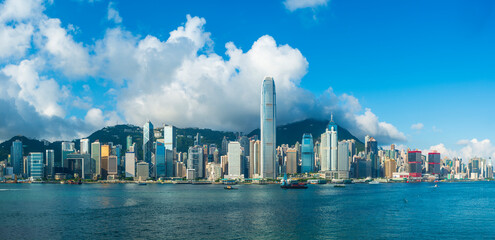 Victoria Harbour View at Morning, Hong Kong