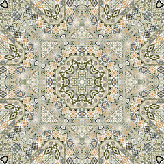 Abstract seamless pattern with geometric elements structure.