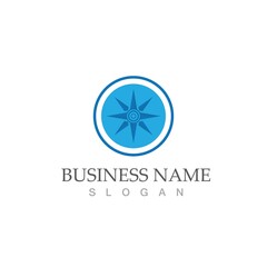 compass logo template vector icon illustration