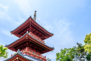 豊前国分寺 三重塔　福岡県京都郡　Buzenkokubunji temple Three-storied pagoda Fukuoka-ken Miyako-gun