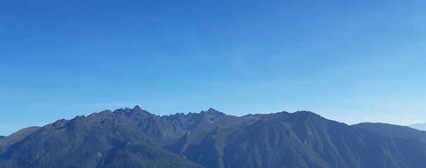 clouds over the mountains