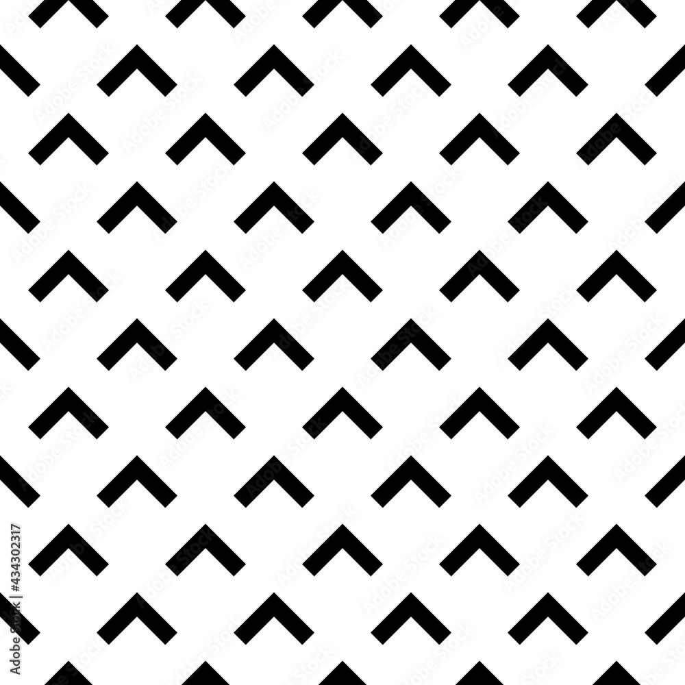 Wall mural arrow seamless pattern. fence chevrons. eclectic brackets background. abstract texture with chivron.