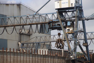 Cranes in the harbor of Bilbao