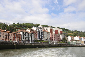 Fototapeta na wymiar Architecture in the downtown of Bilbao