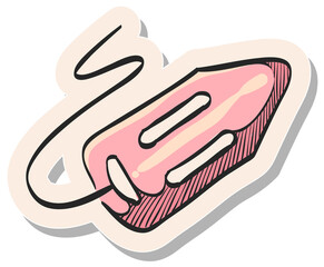 Hand drawn sticker style icon Rescue tube