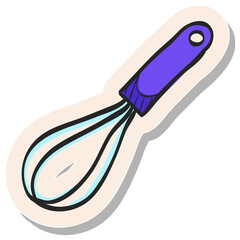 Hand drawn sticker style icon Eggbeater