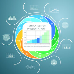 Infographic elements for annual reports