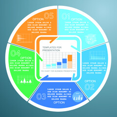 Infographic elements for annual reports