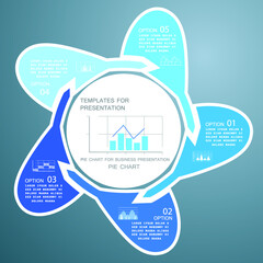 Infographic elements for annual reports