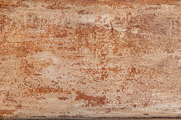 Rusty shabby metal background with old scratches on gray paint.