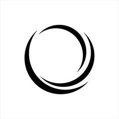 Set Wave Swoosh Logo Template vector	