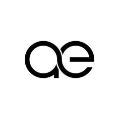 Obraz premium Letter A AE AM E GF AD DA AC CA swoosh abstract and triangle template logo design vector