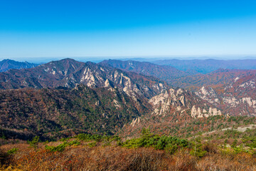 Seoraksan National Park in Autumn, Gangwon, South Korea
