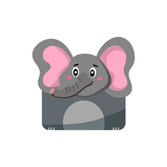 Elephant cartoon vector illustration illustration.