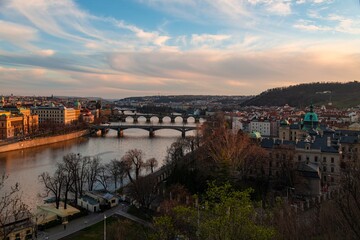 Obraz premium Prague skyline