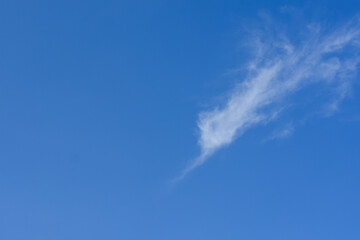 A close-up of the white clouds at noon for the design.