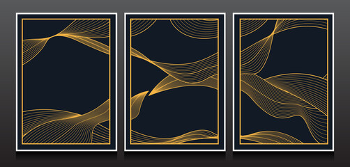 Luxury Geometric Invitation card design vector