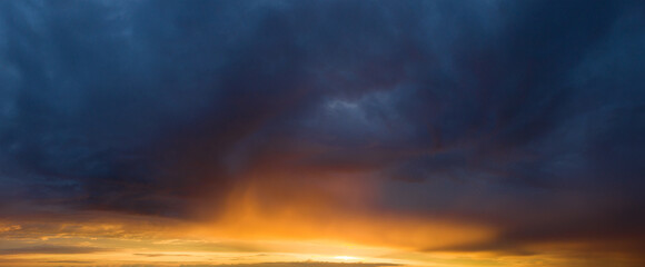  panorama sky. Beautiful cloud in the sunrise sky background. Sky banners background.