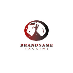 mountain or mountaineer logo cartoon icon design template vector illustration