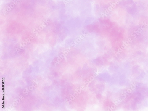 水彩画の模様のある背景 青紫と赤紫色の壁紙 ふわふわしたイメージ Abstract Wall Mural Abstra Scenes Works
