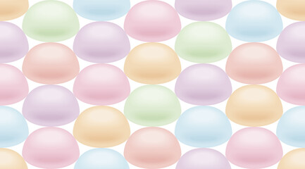 マシュマロの3Dイラストの壁紙。シームレス。